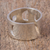 Rainbow moonstone wrap ring, 'Lunar Phases' - Rainbow Moonstone and Sterling Silver Wrap Ring from Mexico (image 2c) thumbail