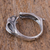 Sterling silver wrap ring, 'Rabbit of Abundance' - Sterling Silver Rabbit-Shaped Wrap Ring from Mexico (image 2c) thumbail