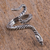 Sterling silver wrap ring, 'Serpent Messenger' - Handcrafted Sterling Silver Rattlesnake Wrap Ring (image 2) thumbail