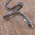 Sterling silver wrap ring, 'Serpent Messenger' - Handcrafted Sterling Silver Rattlesnake Wrap Ring (image 2d) thumbail