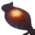 Steel wall sculpture, 'Sparrows in Love' - Handcrafted Bird-Themed Steel Wall Sculpture from Mexico