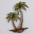 Steel wall art, 'Twin Palms' - Hand Crafted Palm Tree Steel Wall Art from Mexico (image 2) thumbail