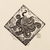 'Octopus' - Octopus Theme Signed 4-Inch Linoleum Block Print