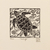 'Turtle' - Impresión en bloque de linoleo firmada en blanco y negro con corazones de tortuga