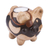 Ceramic tealight holder, 'Pirate Pig' - Handcrafted Ceramic Pig Tealight Holder from Mexico (image 2a) thumbail