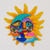 Ceramic wall art, 'Life and Tradition' - Ceramic Sun and Moon Wall Art from Mexico thumbail