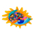 Ceramic wall art, 'Life and Tradition' - Ceramic Sun and Moon Wall Art from Mexico (image 2d) thumbail