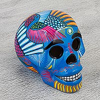 Featured review for Ceramic skull figurine, Colorful Death