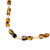 Amber beaded necklace, 'Fresh and Simple' - Mexican Hand Strung Natural Amber Beaded Necklace (image 2d) thumbail