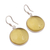 Amber dangle earrings, 'Amber Sunset' - Round Amber and Sterling Silver Dangle Earrings from Mexico (image 2c) thumbail