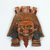 Ceramic mask, 'Monster Earth God' - Cultural Ceramic Wall Mask of a God from Mexico (image 2) thumbail