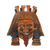 Ceramic mask, 'Monster Earth God' - Cultural Ceramic Wall Mask of a God from Mexico thumbail