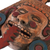 Ceramic mask, 'Monster Earth God' - Cultural Ceramic Wall Mask of a God from Mexico (image 2c) thumbail