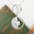 Cultured pearl pendant necklace, 'Modern Semicircles' - Modern Cultured Pearl Pendant Necklace from Mexico (image 2b) thumbail