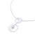 Cultured pearl pendant necklace, 'Modern Semicircles' - Modern Cultured Pearl Pendant Necklace from Mexico (image 2c) thumbail