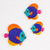 Ceramic wall art, 'Fish of the Sea' (set of 3) - Multicolor Ceramic Fish Wall Decor from Mexico (Set of 3) thumbail