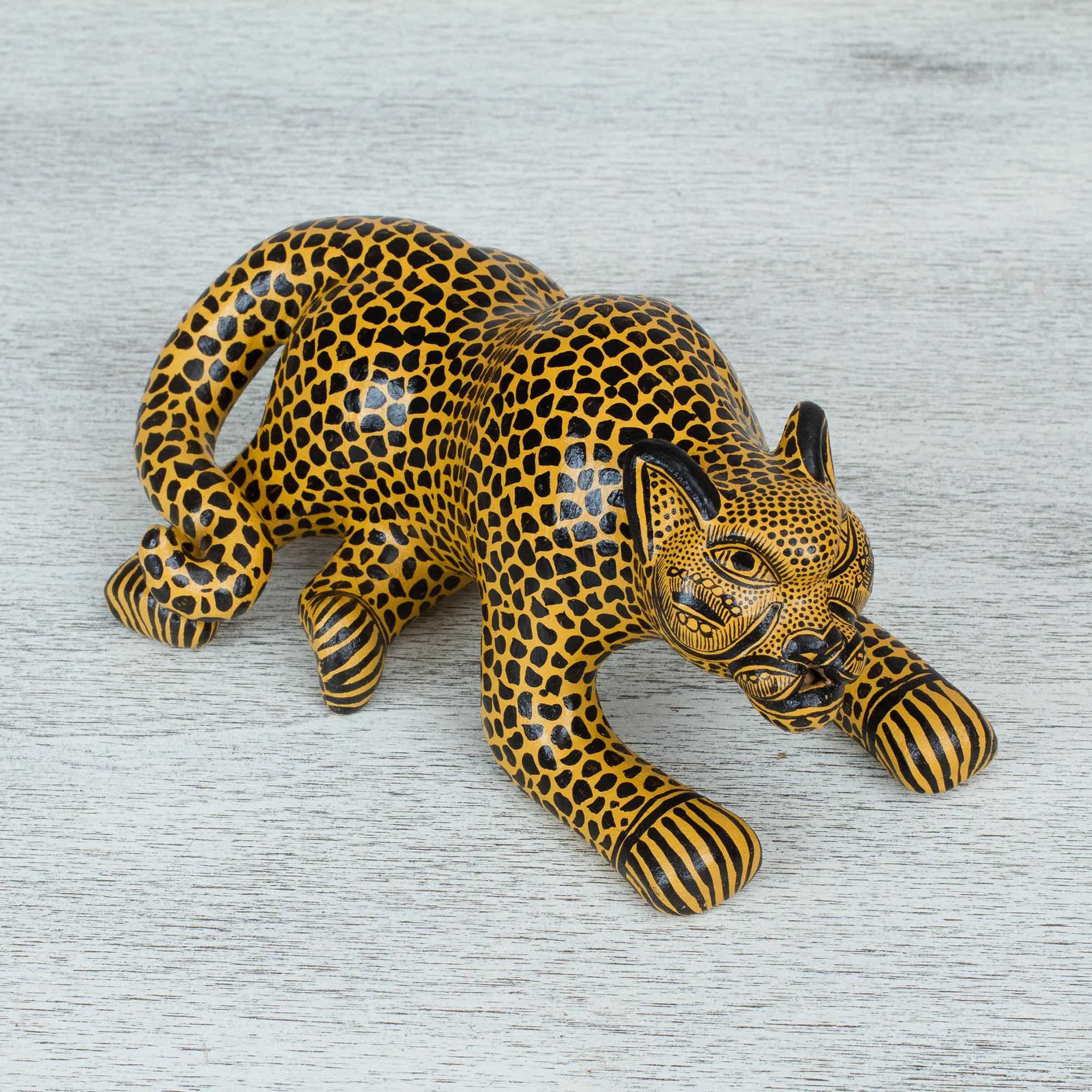 porcelain jaguar figurine