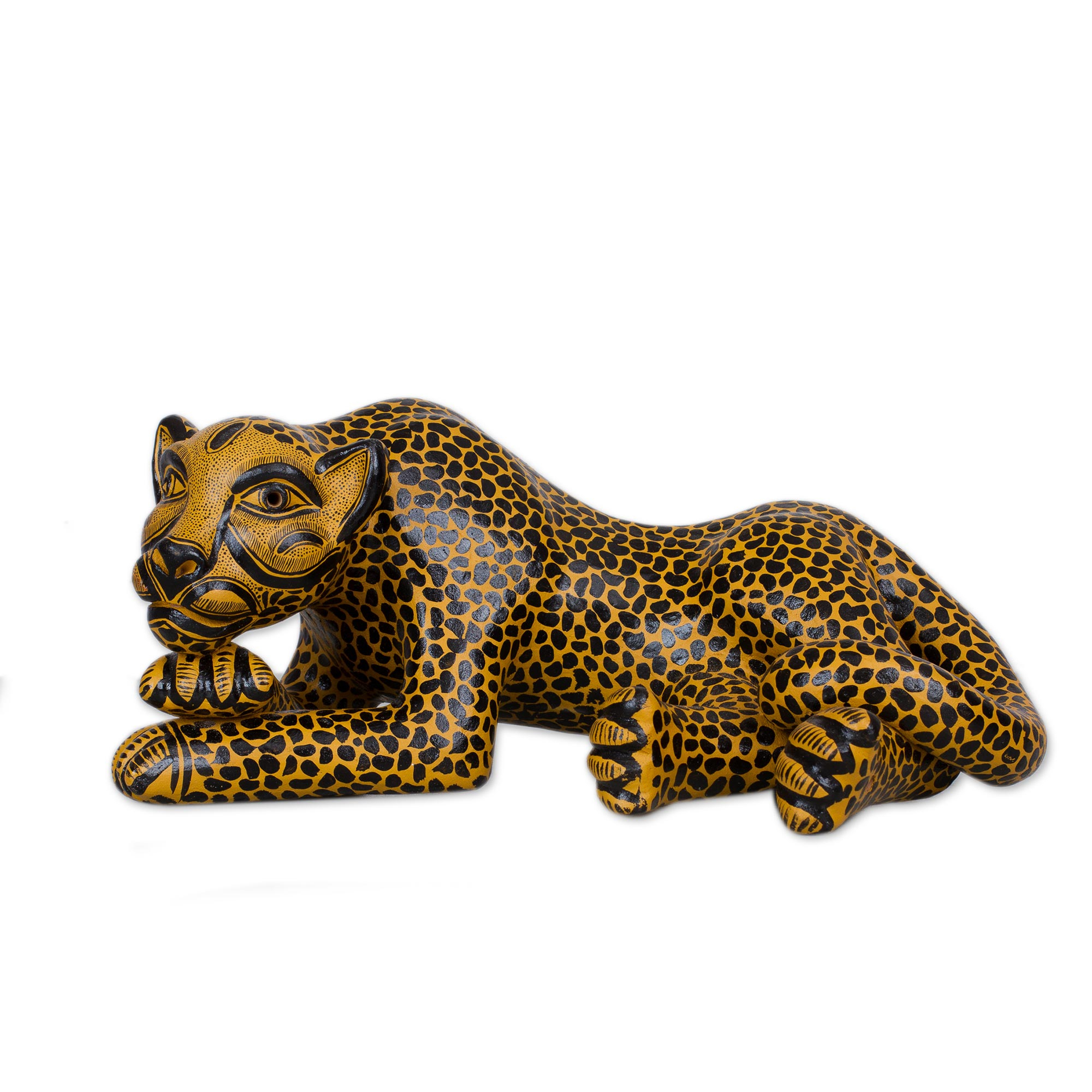 porcelain jaguar figurine