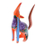 Wood alebrije figurine, 'Whistling Coyote' - Multi-Color Wood Whistling Coyote Alebrije (image 2d) thumbail