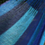 Hammock, 'Afternoon Breeze' (single) - Hand Crafted Blue Striped Nylon Rope Single Hammock (image 2c) thumbail