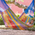 Handwoven hammock, 'Beach Breeze' (double) - Hand Crafted Multi-colour Striped Nylon Double-Sized Hammock