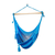 Nylon rope hammock swing, 'Sea Dream' - Hand Crafted Blue Striped Nylon Rope Hammock Swing (image 2a) thumbail