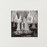 'Strange Woods' - Signed Linoleum Block Print of a Surreal Forest from Mexico