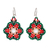 Glass beaded dangle earrings, 'Colors of Mexico' - Mexico-Themed Glass Beaded Dangle Earrings thumbail