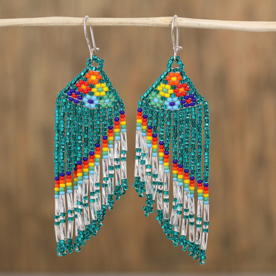 UNICEF Market | Artisan Crafted Glass Beaded Waterfall Earrings from ...
