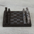 Marble mini chess set, 'Black and Grey Challenge' (5 in.) - Handcrafted Mini Marble Chess Set in Black and Grey (image 2b) thumbail