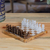 Mini ajedrez de ónix y mármol (5 pulgadas) - Mini ajedrez de ónix y mármol en marrón y marfil (5 pulgadas)