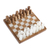 Onyx and marble mini chess set, 'Brown and Ivory Challenge' (5 inch) - Onyx and Marble Mini Chess Set in Brown and Ivory (5 In) thumbail