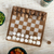 Onyx and marble mini chess set, 'Brown and Ivory Challenge' (5 inch) - Onyx and Marble Mini Chess Set in Brown and Ivory (5 In) (image 2b) thumbail
