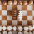Onyx and marble mini chess set, 'Brown and Ivory Challenge' (5 inch) - Onyx and Marble Mini Chess Set in Brown and Ivory (5 In) (image 2f) thumbail