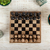 Marble chess set, 'Brown Challenge' (5 in.) - Handcrafted Marble Chess Set in Brown from Mexico (5 in.)