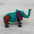 Wood alebrije figurine, 'Elephant Dream' - Mexican Hand Painted Wood Elephant Alebrije Figurine