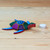 Wood alebrije figurine, 'The Turtle and the Sea' - Multicolored Hand Painted Wood Turtle Alebrije Figurine (image 2j) thumbail