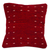 Wool cushion cover, 'Dotted Passion in Red' - Handwoven Wool Cushion Cover in Red from Mexico (image 2a) thumbail