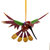 Alebrije colgante de madera - Escultura de alebrije de colibrí colgante de madera hecha a mano