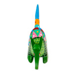 Wood alebrije figurine, 'Scales and Dreams' - Mexican Handmade Copal Wood Armadillo Alebrije Figurine