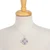 Collar colgante de plata esterlina - Collar de plata esterlina y CZ de México