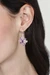 Sterling silver dangle earrings, 'Brilliant Squares' - Sterling Silver and Cubic Zirconia Earrings from Mexico