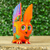 Wood alebrije figurine, 'Vibrant Owl' - Hand Crafted Copal Wood Multi-Colored Orange Owl Alebrije thumbail