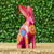 Wood alebrije figurine, 'Jackrabbit' - Hand Crafted Copal Wood Multi-Colored Rabbit Alebrije