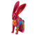 Wood alebrije figurine, 'Jackrabbit' - Hand Crafted Copal Wood Multi-Colored Rabbit Alebrije (image 2a) thumbail