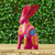 Figurilla de alebrije de madera - Alebrije de conejo multicolor en madera de copal artesanal