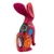 Wood alebrije figurine, 'Jackrabbit' - Hand Crafted Copal Wood Multi-Colored Rabbit Alebrije (image 2e) thumbail
