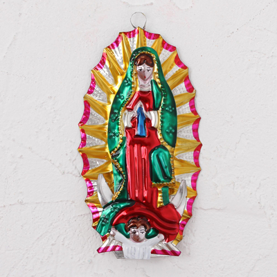 Tin wall decor, Miracle of Guadalupe