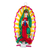 Tin wall decor, 'Miracle of Guadalupe' - Handmade Tin Virgin of Guadalupe Wall Hanging from Mexico (image 2a) thumbail