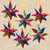 Tin ornaments, 'Guiding Stars' (set of 6) - Mexican Artisan Crafted Tin Star Ornaments (set of 6)